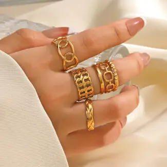 Stainless steel special shaped open ring