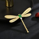 Gold Dragonfly Brooch